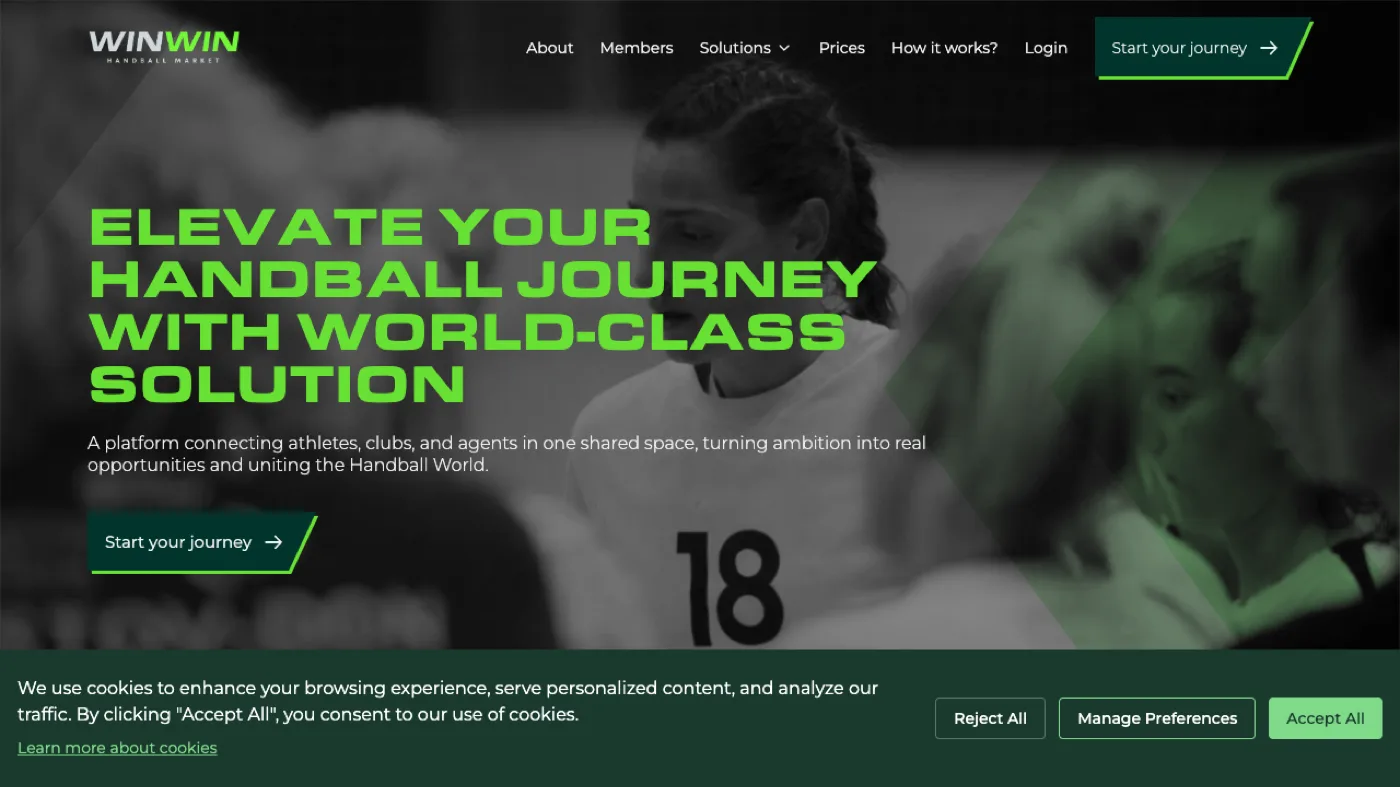 HandballMarket — képernyőkép